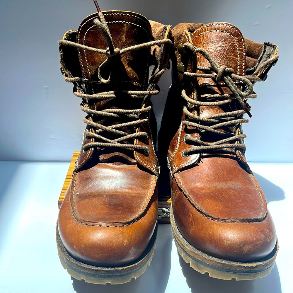 Red Tape Men's Brown Leather Boots:S-9.5 - Picture 2 of 9